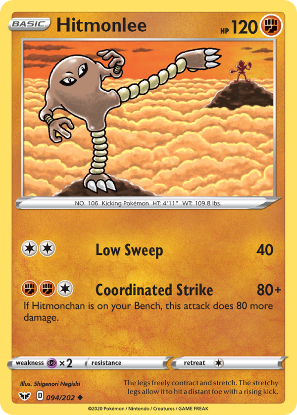 Hitmonlee (094 202) [Sword & Shield: Base Set] For Sale