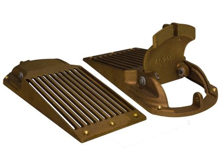 GROCO Bronze Slotted Hull Scoop Strainer w Access Door f Up to 2  Thru Hull For Discount