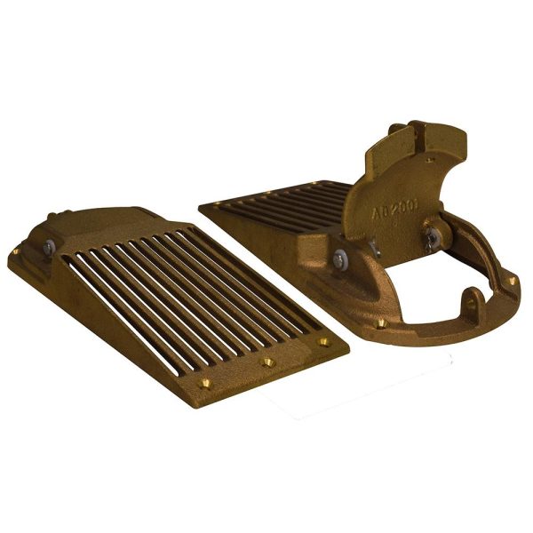 GROCO Bronze Slotted Hull Scoop Strainer w Access Door f Up to 2  Thru Hull For Discount