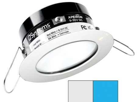 I2Systems - Apeiron PRO Spring Mount Light 3W - Round - White Finish - Cool White & Blue - A503-31AAG-E For Cheap