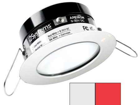 I2Systems - Apeiron PRO Spring Mount Light 3W - Round - White Finish - Cool White & Red - A503-31AAG-H Sale