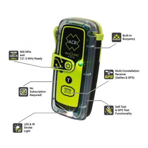 ACR - ResQLink 400 Personal Locator Beacon without Display - 2921 Sale