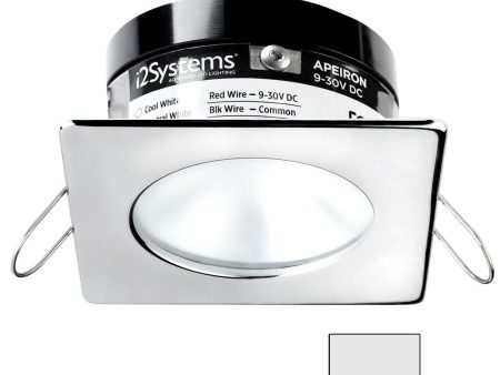 I2Systems - Apeiron Pro Spring Mount Light 3W - Square Round - Polished Chrome Finish - Cool White - A503-12AAG Cheap