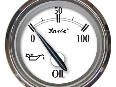 Faria Newport SS 2  Oil Pressure Gauge - 0 to 100 PSI - 25005 Supply