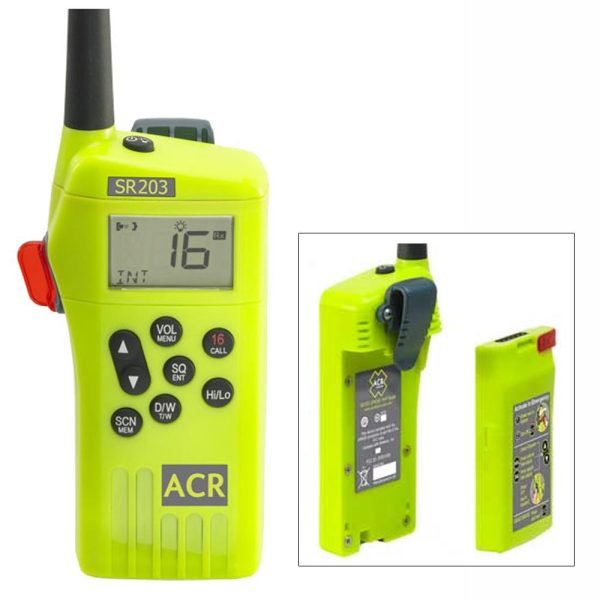 ACR - SR203 GMDSS Survival Radio with Replaceable Lithium Battery - 2827 Online