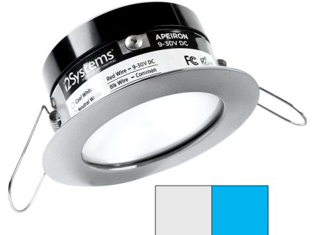 I2Systems - Apeiron PRO Spring Mount Light 3W - Round - Brushed Nickel Finish - Cool White & Blue - A503-41AAG-E Online Sale