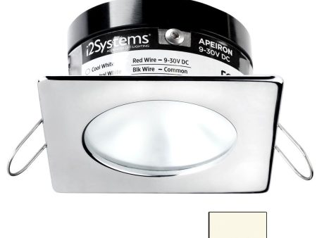 I2Systems - Apeiron Pro Spring Mount Light 3W - Square Round - Polished Chrome Finish - Neutral White - A503-12BBD Online now